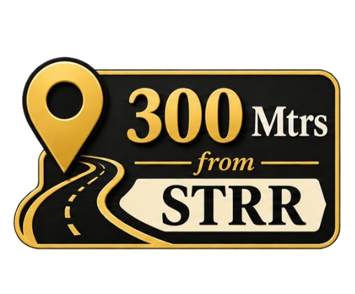 300 metres from STRR